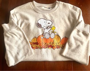 Snoopy Fall Sweater M