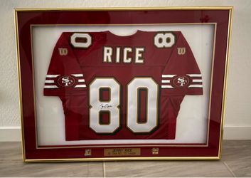 Jerry Rice Autographed San Francisco 49ers Wilson Jersey Professional Framed With COA