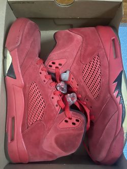 Jordan 5s Red Suede Size 11