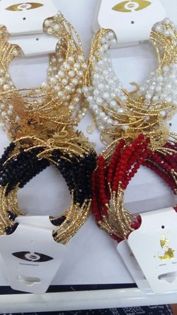 Gold plated bracelets