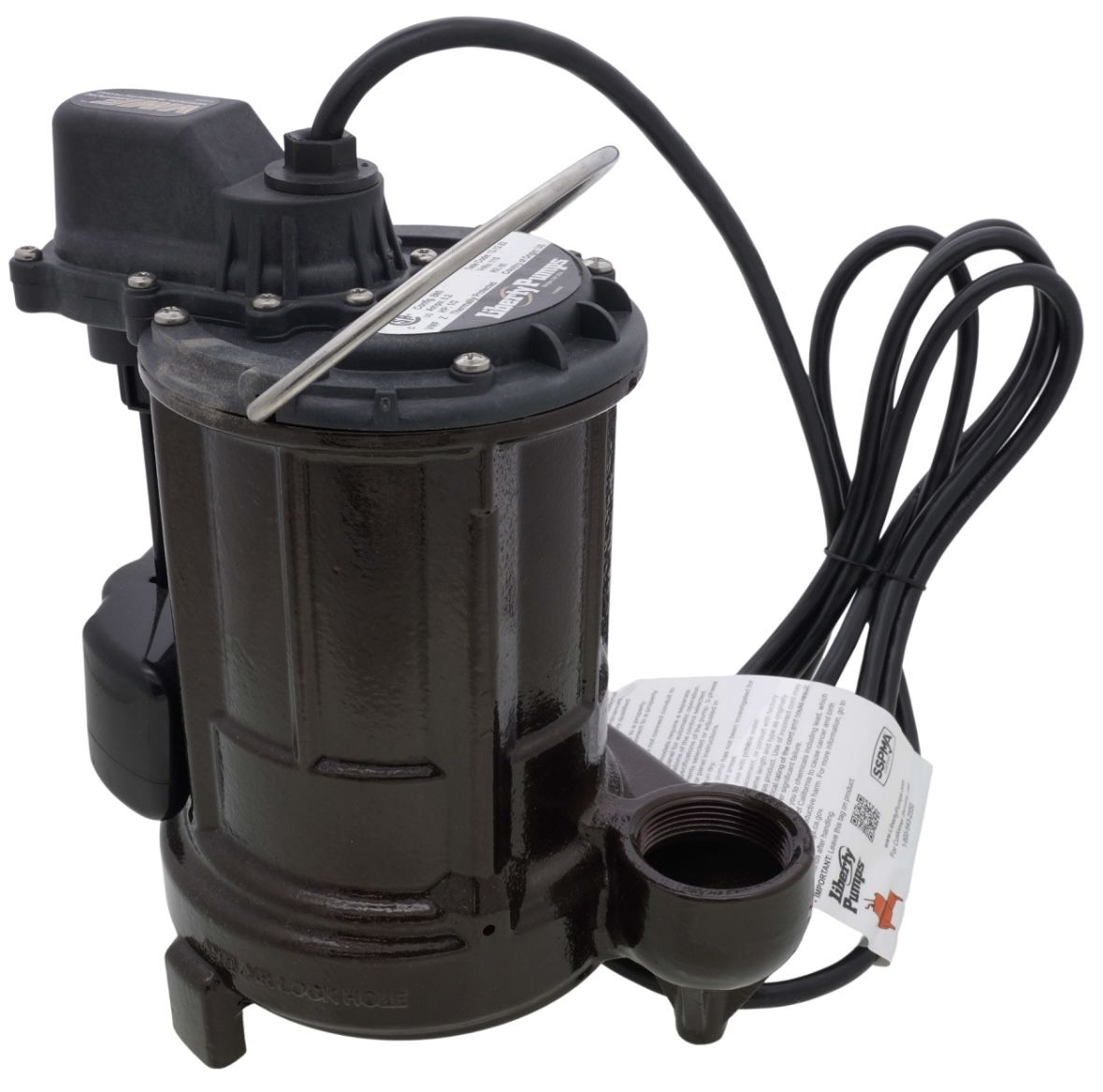 NEW Liberty Pumps 257 Submersible Sump Pump β 1/3 HP Cast Iron
