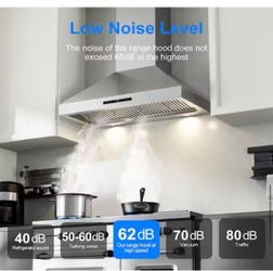 48 in. 1200 CFM Convertible Wall Mounted Range Hood in Stainless Steel with Adjustable Lights
