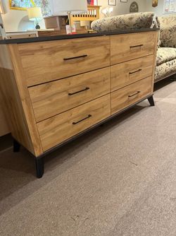 Mid Century Modern Farmhouse Style Dresser MCM 