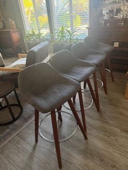 4 Counter height stools
