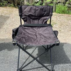 Camping Chair Foldable Outdoor Portable Black