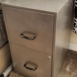 Office File Cabinet 2 Drawer Grey