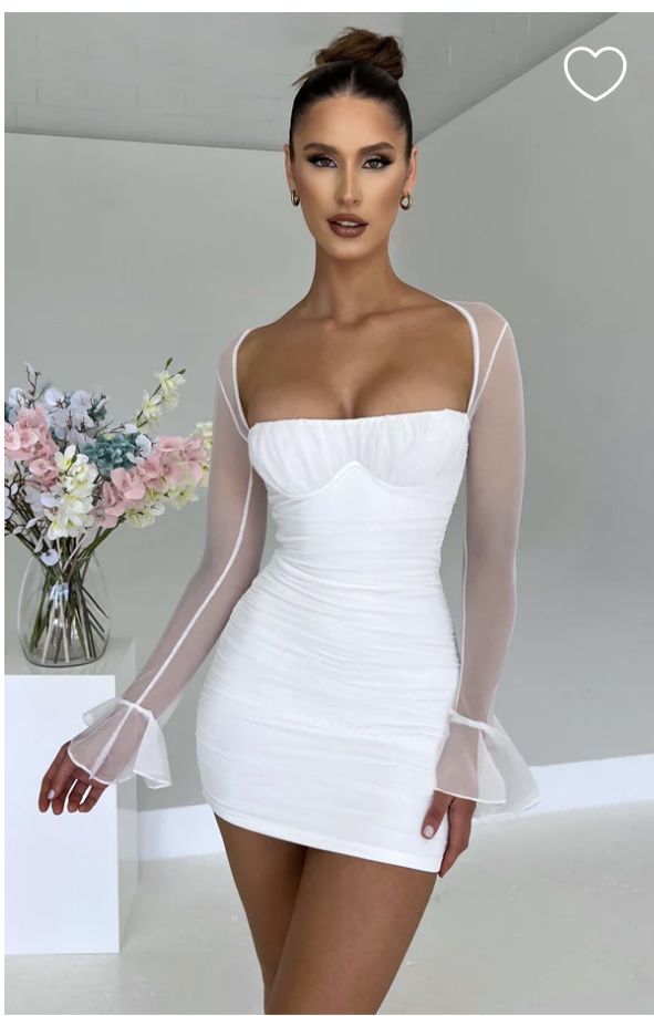 White mid Dress 