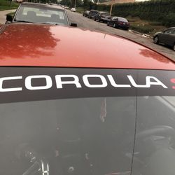Toyota Corolla Windshield Banner