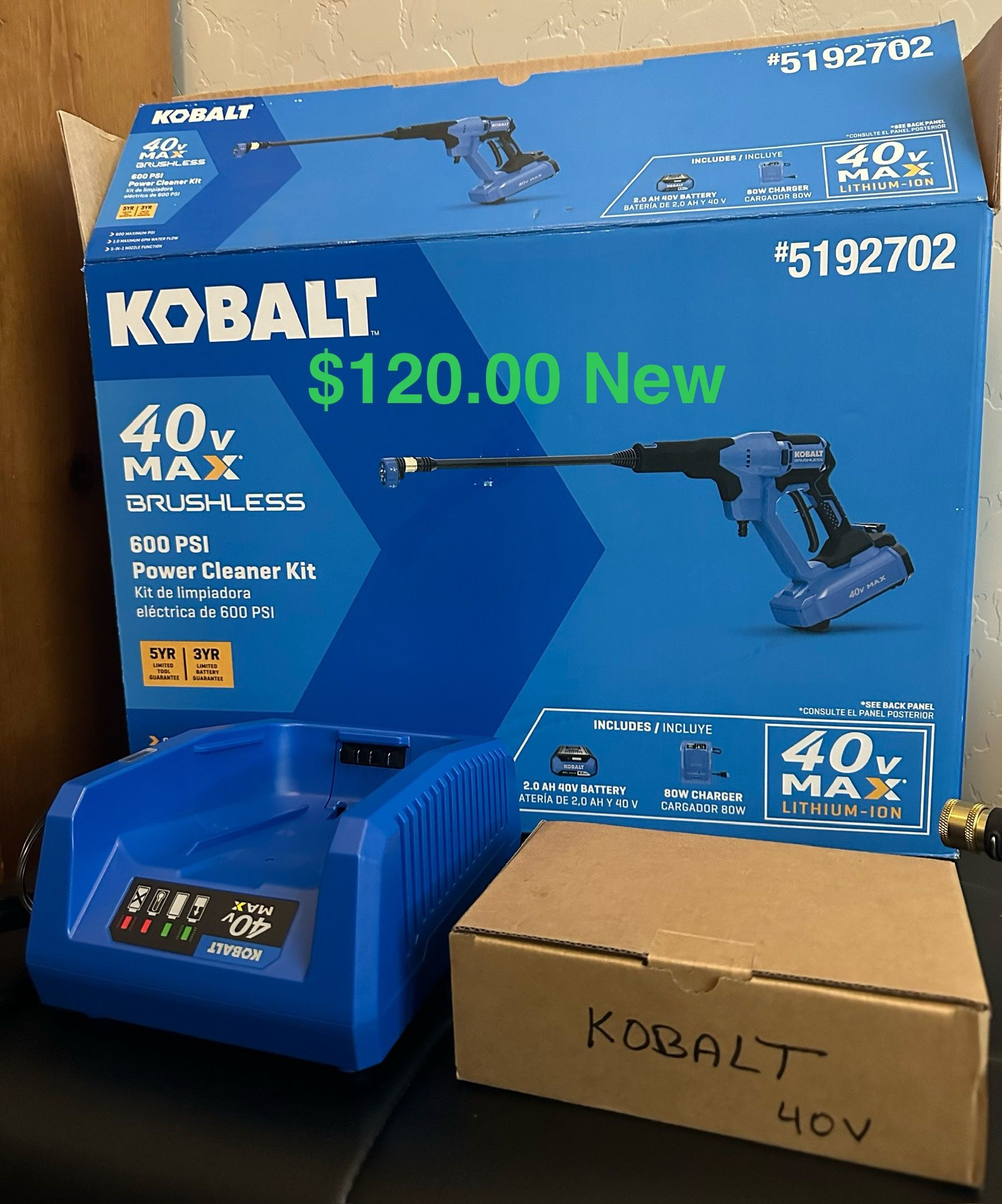 Power Cleaner Kit 40v $120.00 Brushless