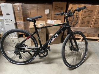 Aventon - Soltera 7-Speed Step-Over Ebike w/ 40 mile Max Operating Range and 20 MPH Max Speed - Regular - Onyx Black #601