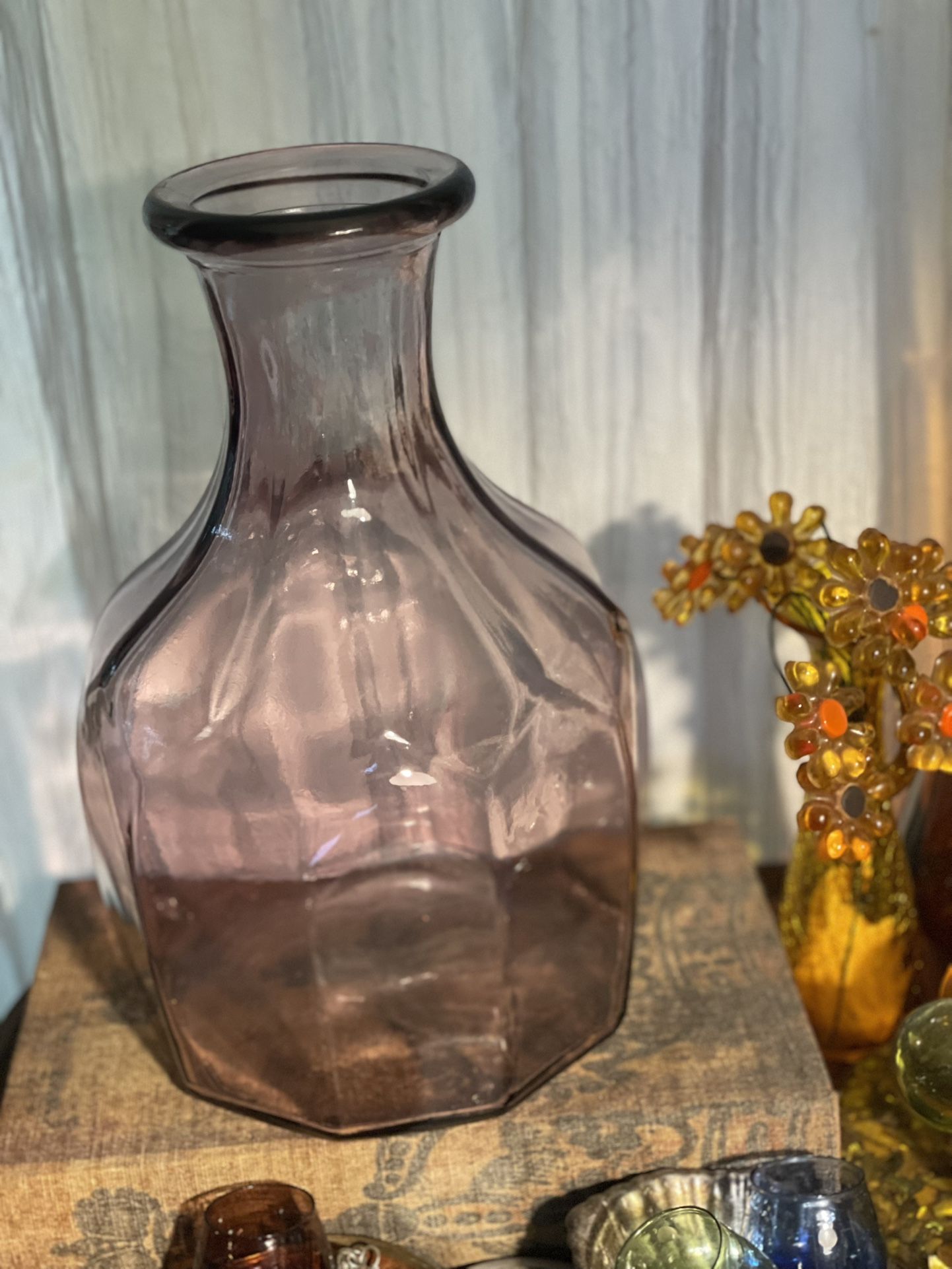 Large Light Pink Glass Flower πΊ Vase πΊ