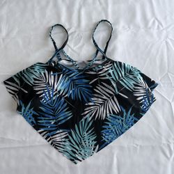 SHEIN Tropical Print Bikini Top