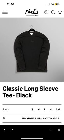 Black Crewneck Long Sleeve