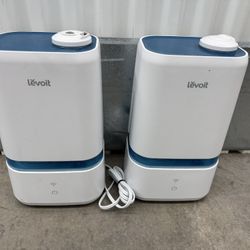 FOR SALE: 2 LEVOIT 4L Smart Cool Mist Humidifiers – $40 for Both