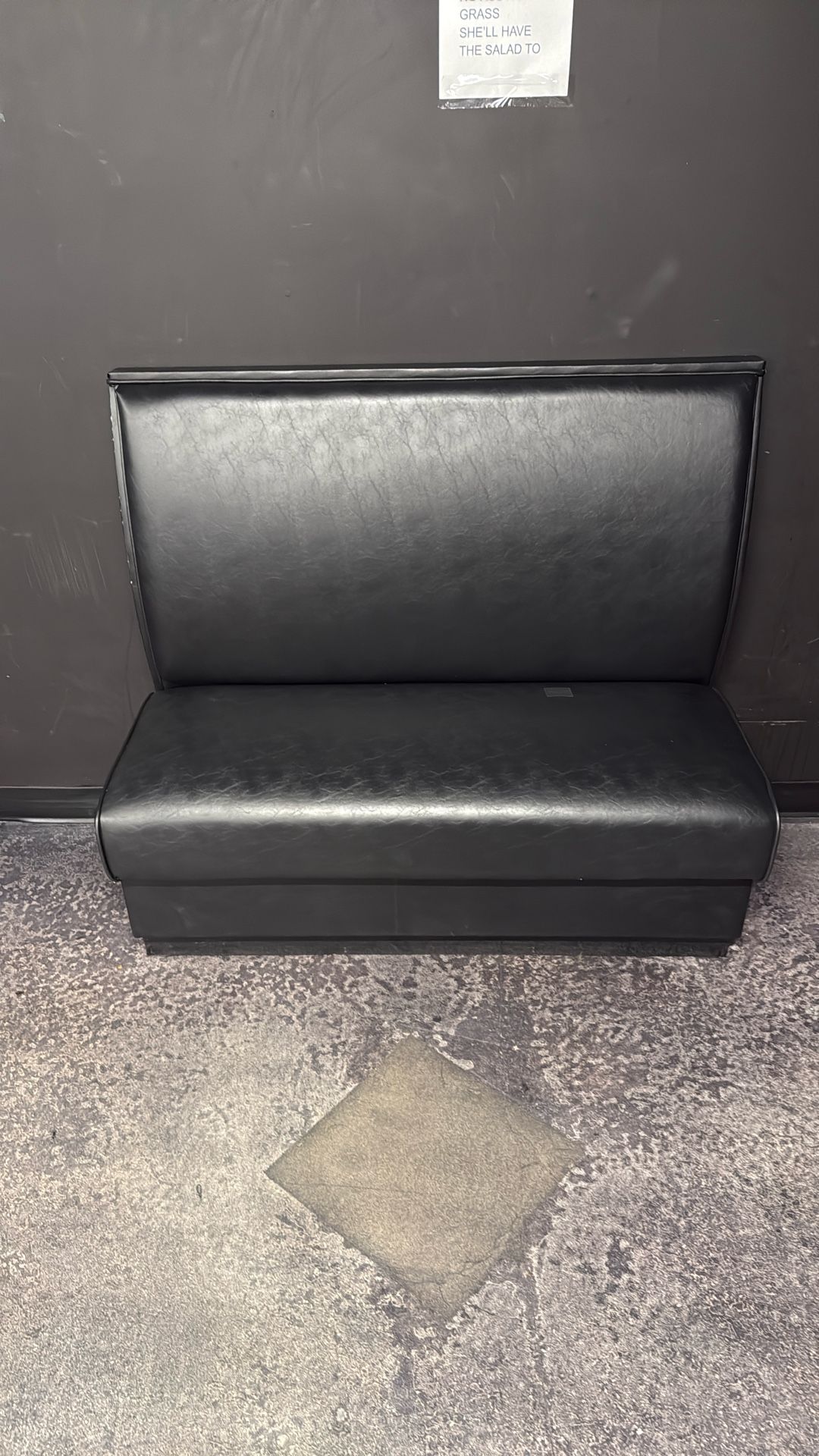 Black Banquette Sofas (x8)