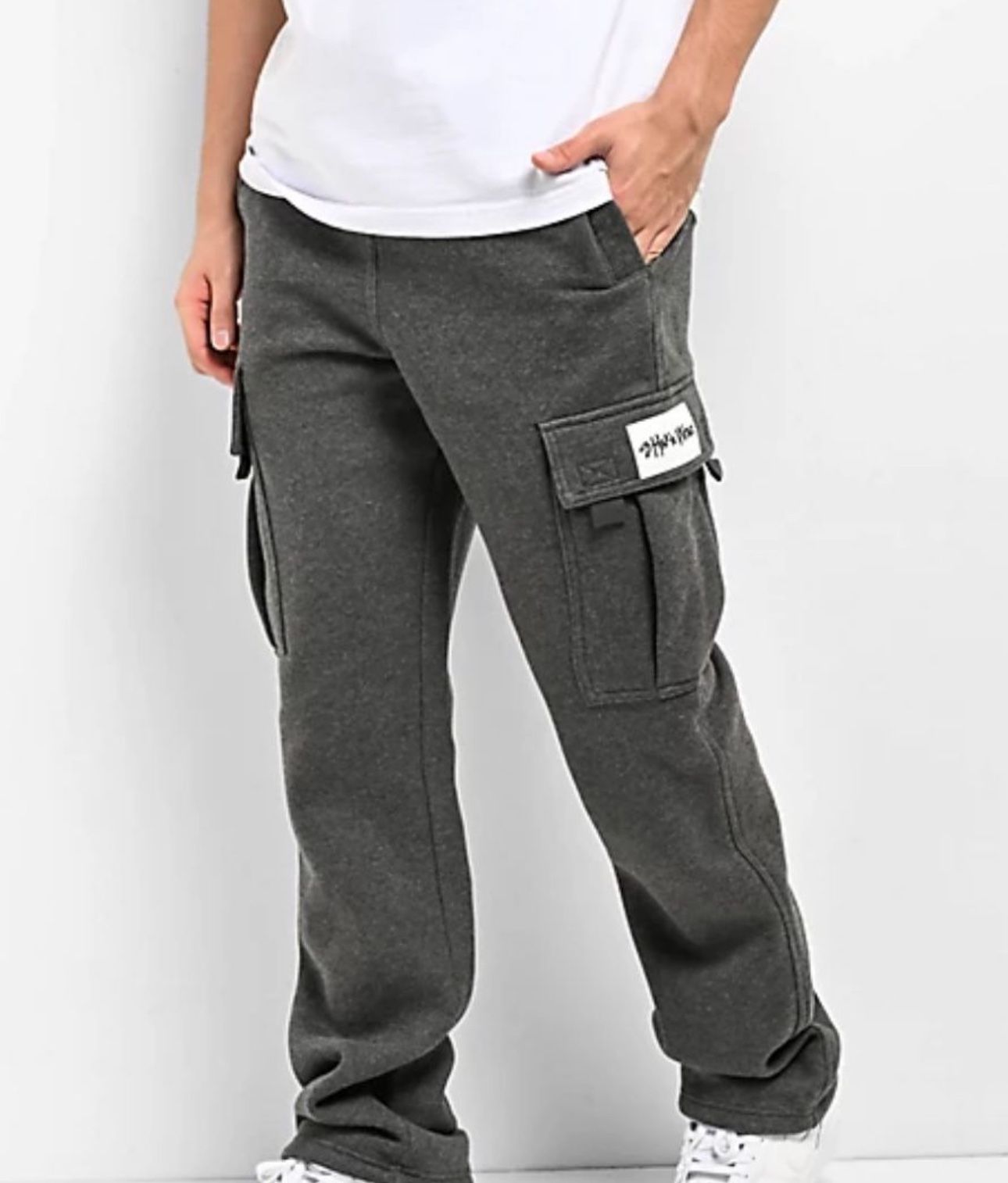 Shaka Wear Charcoal Grey Flared Charcoal Sweatpants Mens Size XL