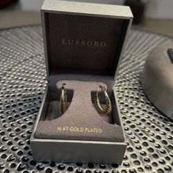 18k Gold Plated Earrings - Lussoro 