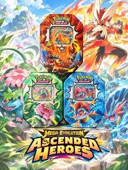 Pokémon TCG Mega Evolution Ascended Heroes Tin Set
