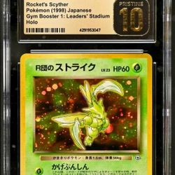 POP 2 In the World, Japanese Rockets Scyther Graded Pristine 10