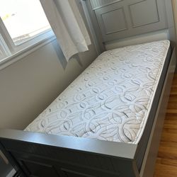 Twin Size Bed Frame With Mattress 