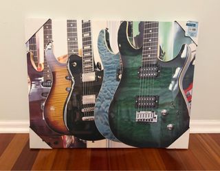Guitar themed canvas 22" H x 28" W x 1.13" D NEW!!!
