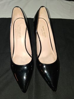 Kate Spade Shinny Black Heels