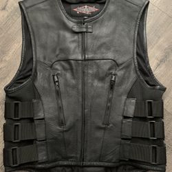 Motorcycle Vest Leather 