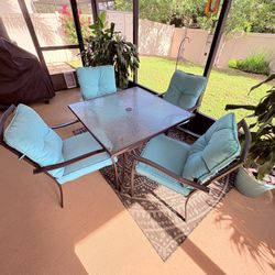 Outside Table Set For 4 People 