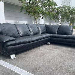 Sofa/Couch Sectional - Leather - El Dorado - Delivery Available 🚛