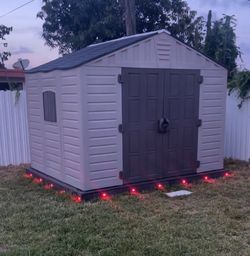 Caseta / Shed de Resina 9x7 con Electricidad – Excelente Estado