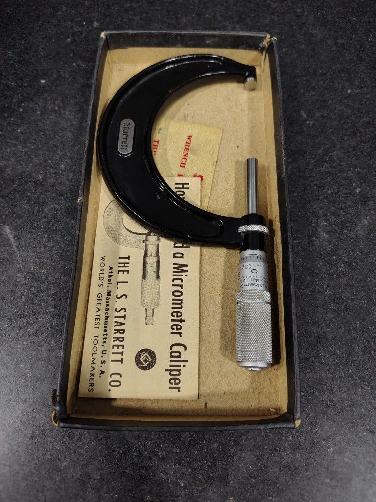 L S Starrett Micrometer , Precision Tool , Micrometer