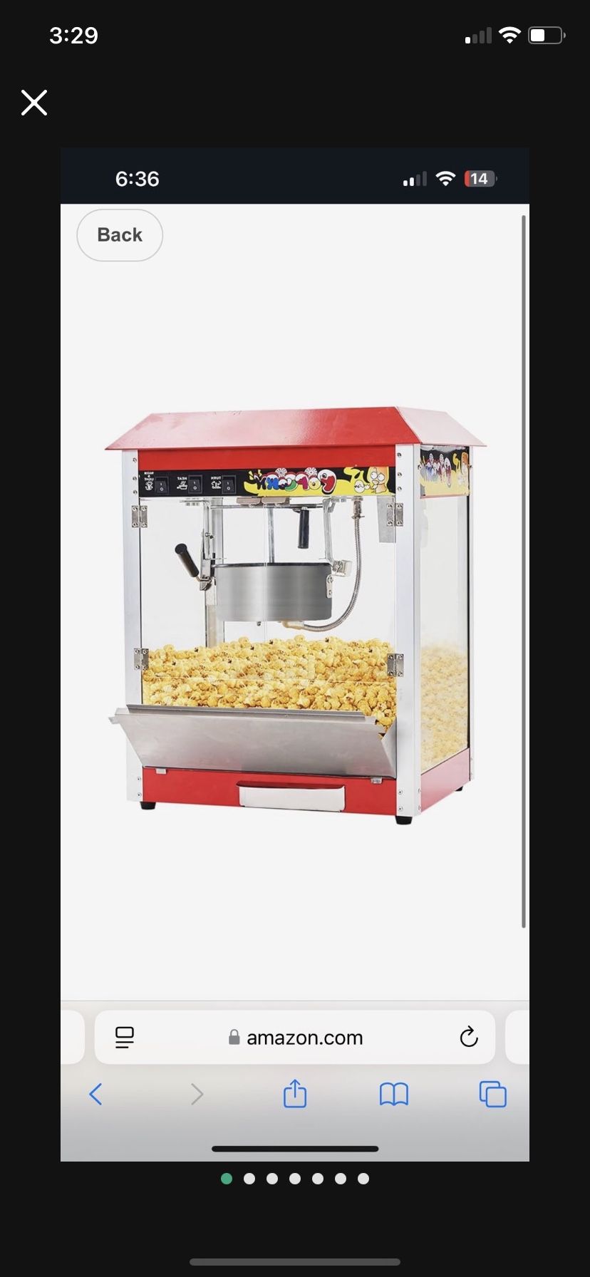 Brand new commercial popcorn machine for 140