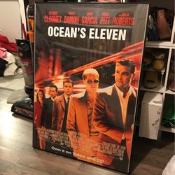 28”x40” Framed Ocean’s 11 Poster
