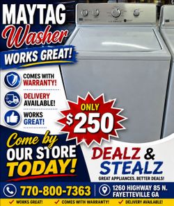 Maytag Washer for Sale 
(Works Great) Comes w/ Warranty