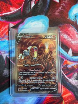 2023 Pokémon Crown Zenith Galarian Gallery/ Entei V Holo Rare