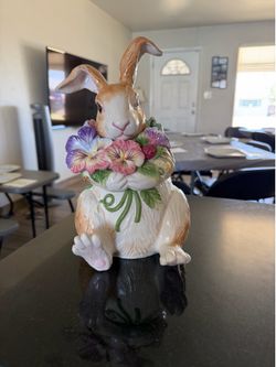 Fitz and Floyd Bunny Cookie Jar