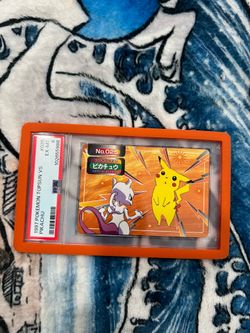 1997 Pokémon Topsun Versus Pikachu vs Mewtwo PSA 6