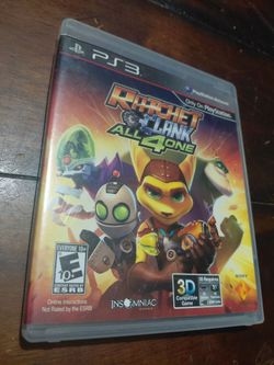 PS3 Ratchet Clank all for one game