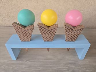 Wood ice cream toy kids