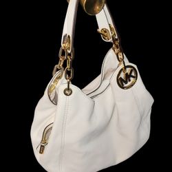 Michael Kors purse, creme