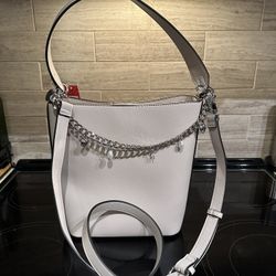Katie And Kelly Draped Charm Bucket Bag