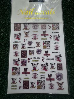 Nail Decals Sticker Sheet
