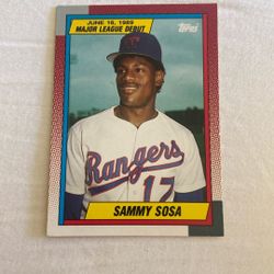 1990 Topps Sammy Sosa RC Major League Debut #120