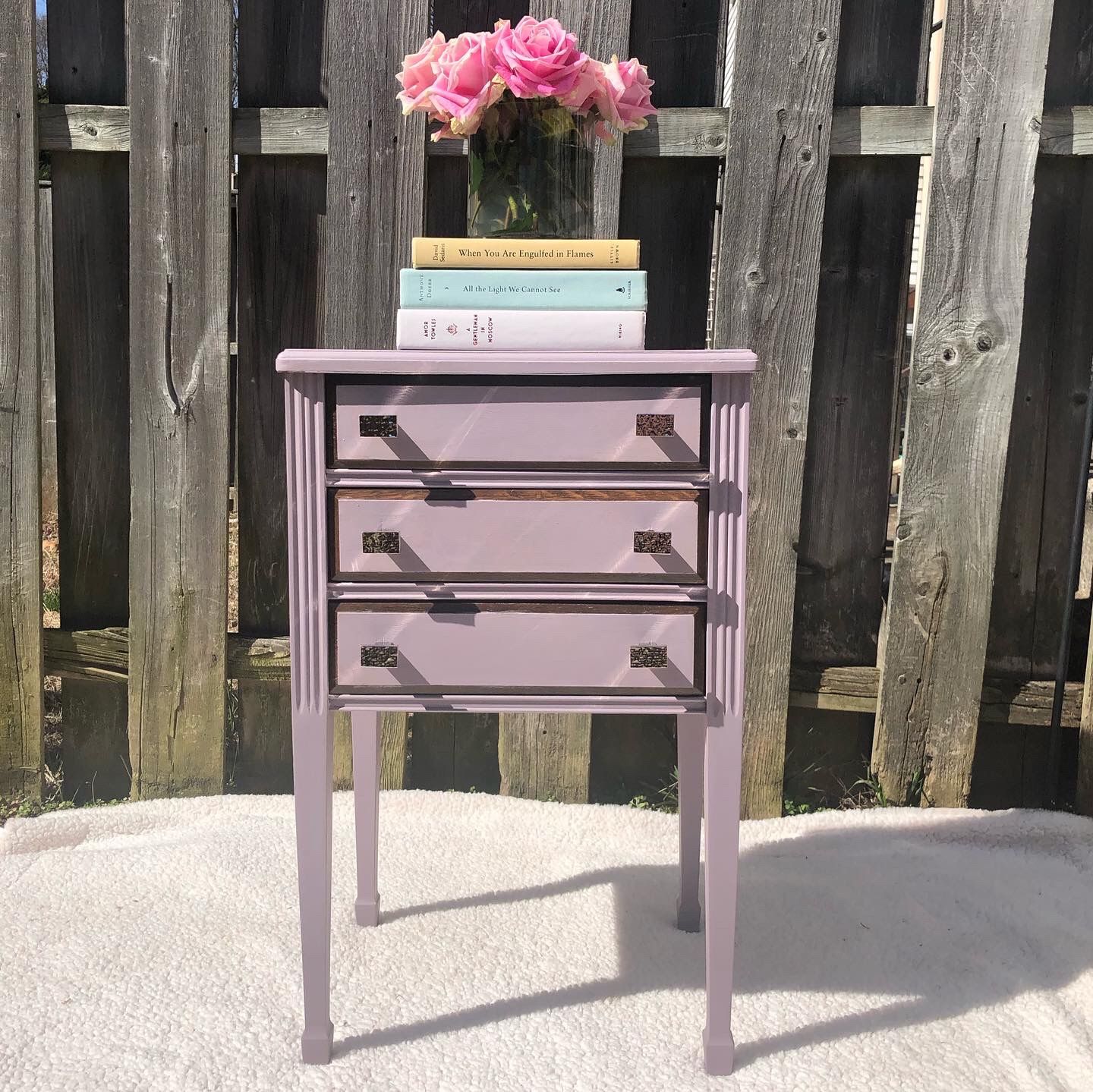 Refurbished sewing table