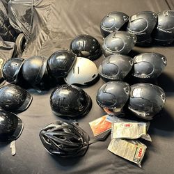 Helmets Multiple Brands and Sizes