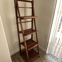 Wooden Ladder Shelf