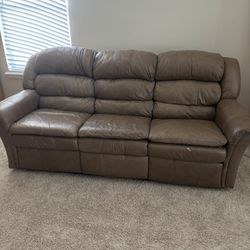 Reclining Leather Couch And Love Seat