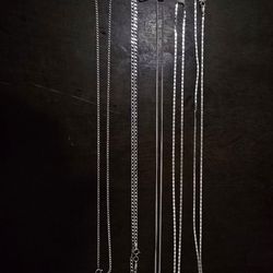 925 silver Thin chains 100% plata