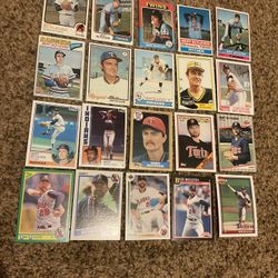 20 Vintage Bert Blyleven Baseball Cards Hall Of Fame Pitcher 