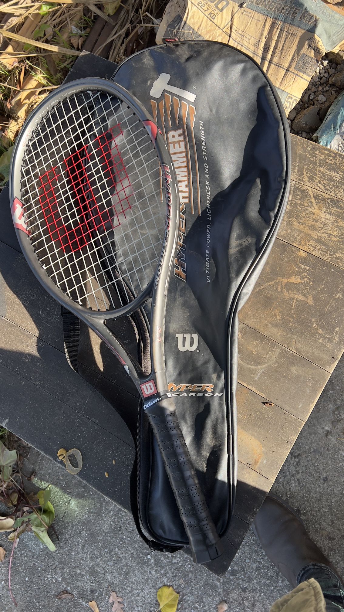Wilson Carbon Hammer 2.3 Tennis Racket + Bag